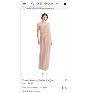 Never-worn bridesmaids dress from Dessy Group